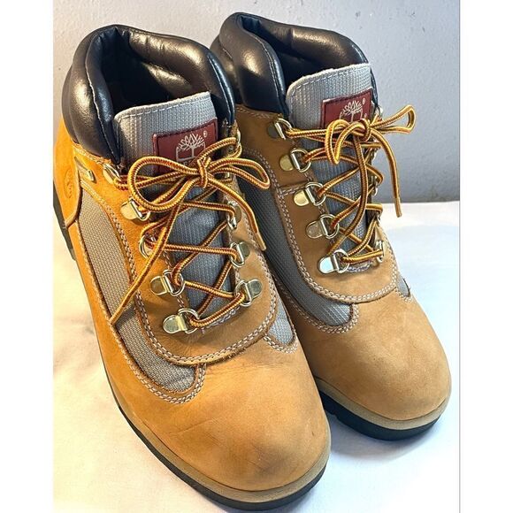 Timberland Field Boots Boys Size 6# 15945 Wheat Leather Work Boots - Picture 1 of 14